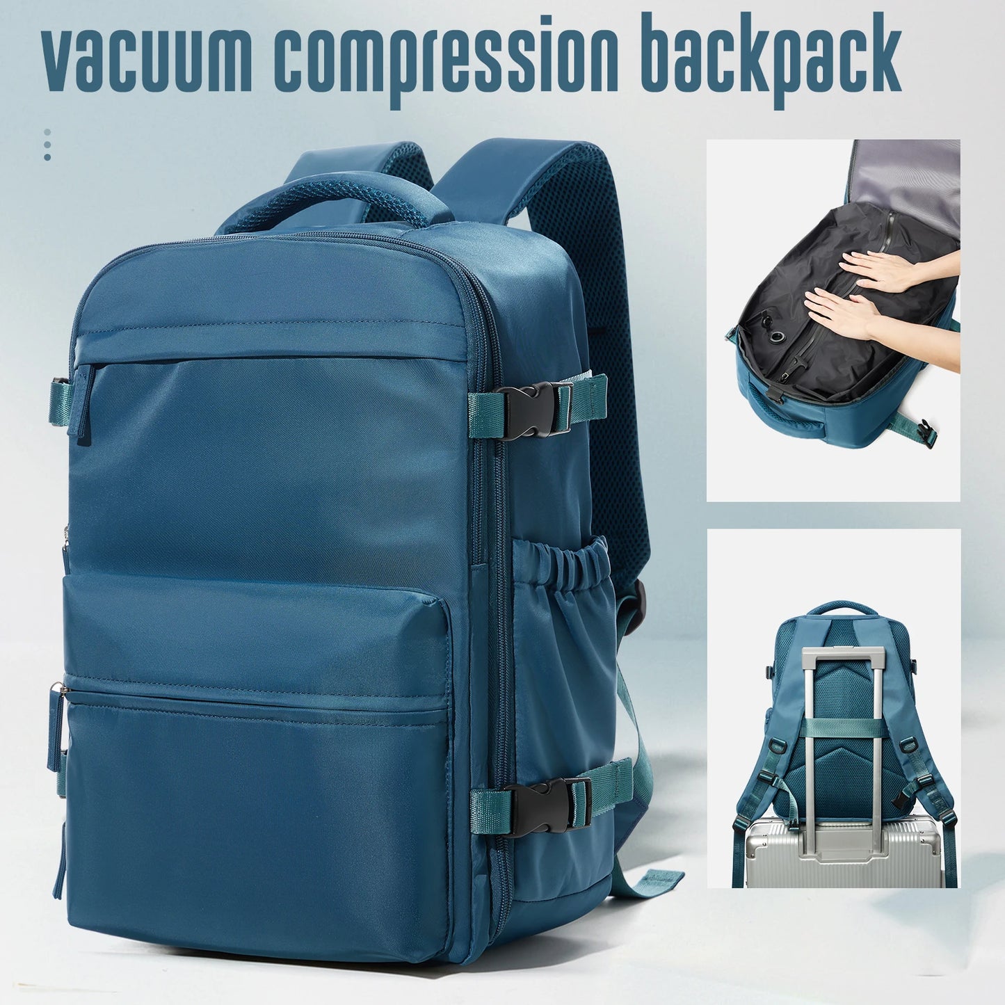 Rucsac Extensibil Vacuum – Călătorii, Business & Laptop (Unisex)