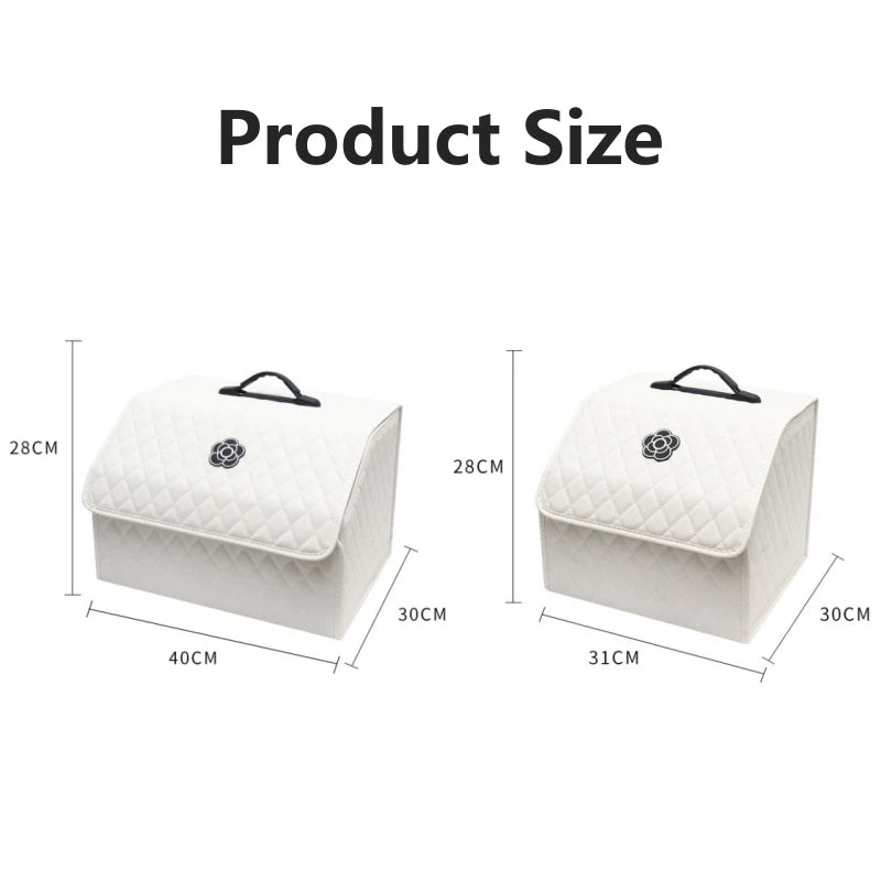 Organizator pliabil pentru portbagaj – din piele ecologică (PU)