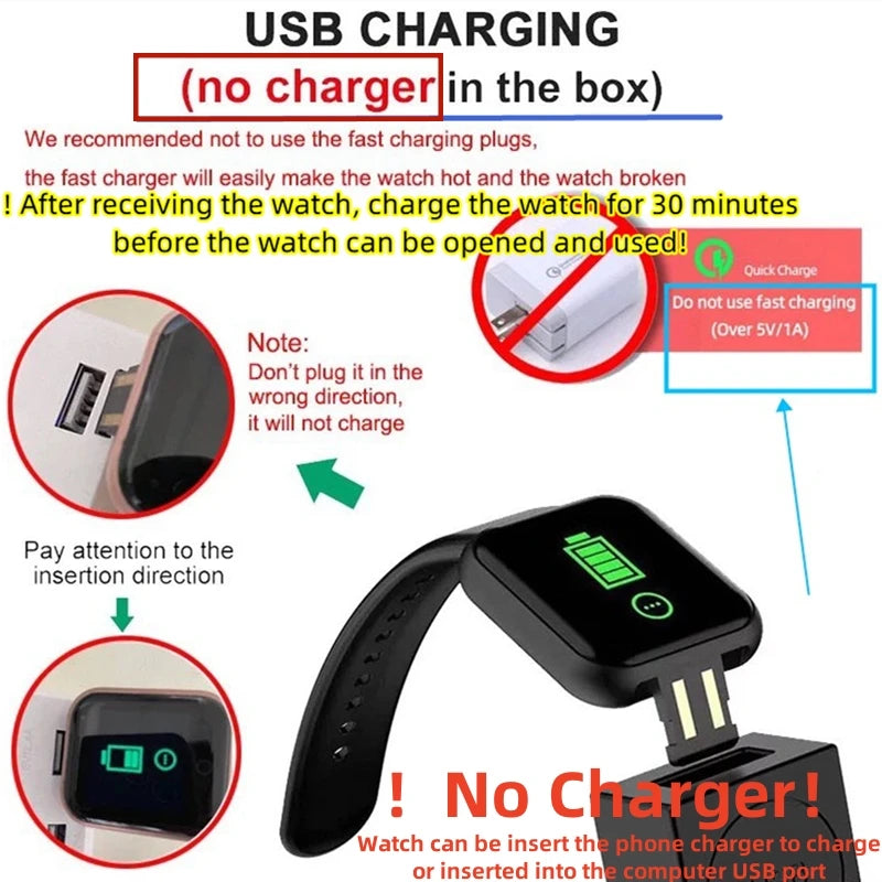 Smartwatch multifuncțional cu Bluetooth – Fitness & Muzică