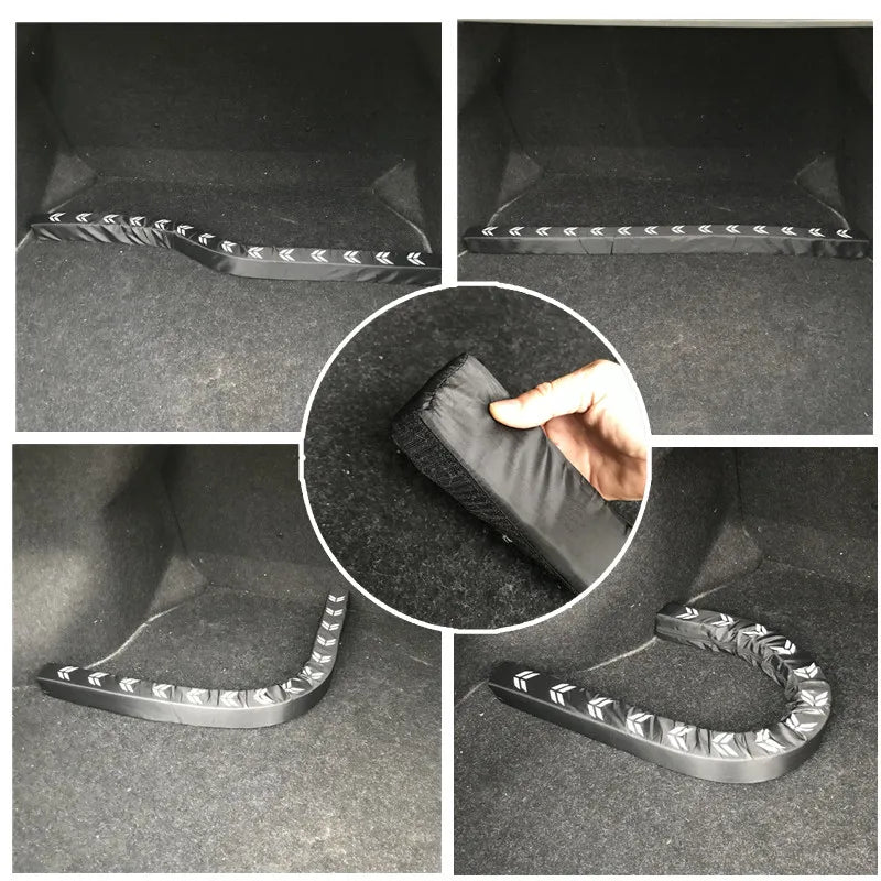 Organizator portbagaj auto flexibil – prindere velcro, protecție obiecte fragile, 1m