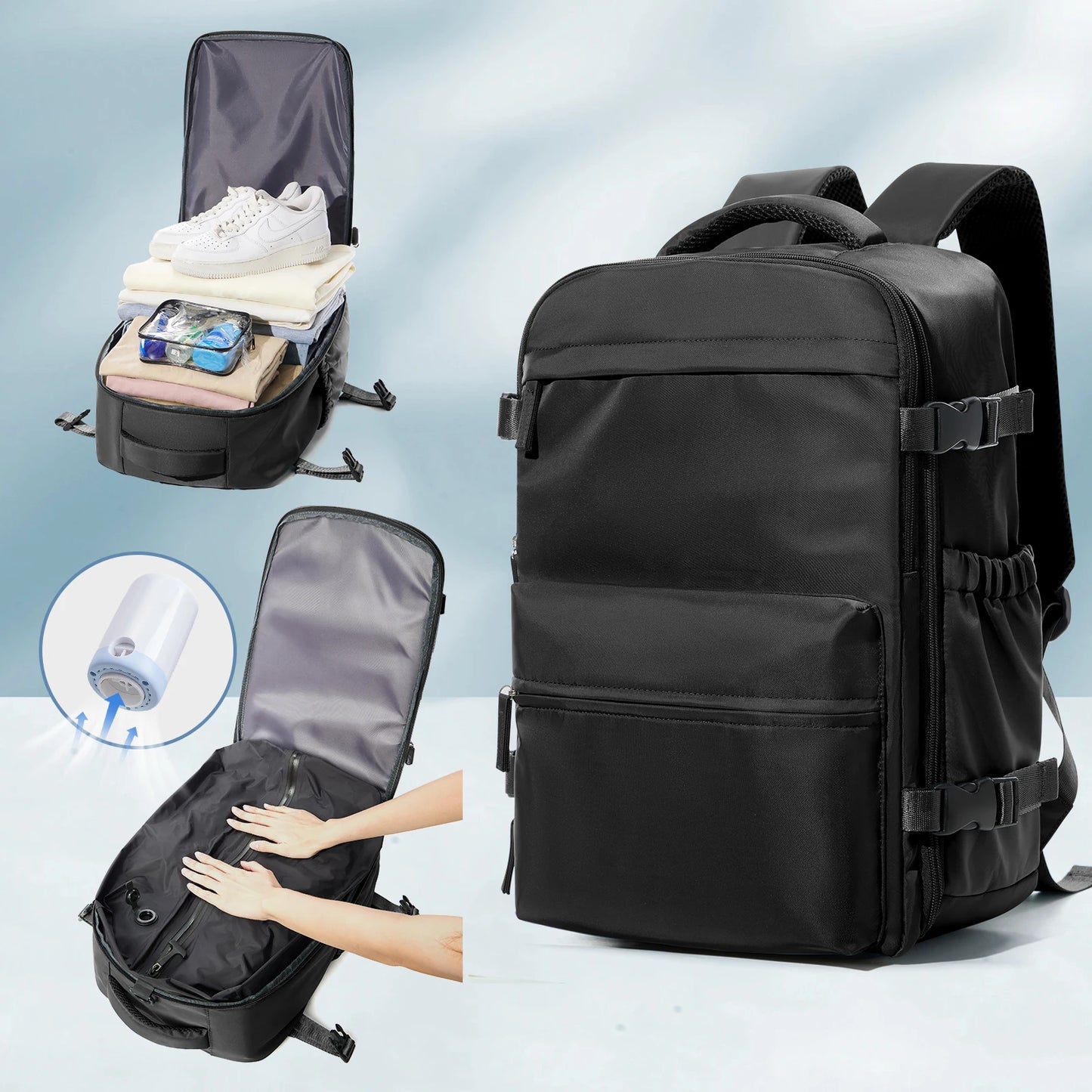 Rucsac Extensibil Vacuum – Călătorii, Business & Laptop (Unisex)