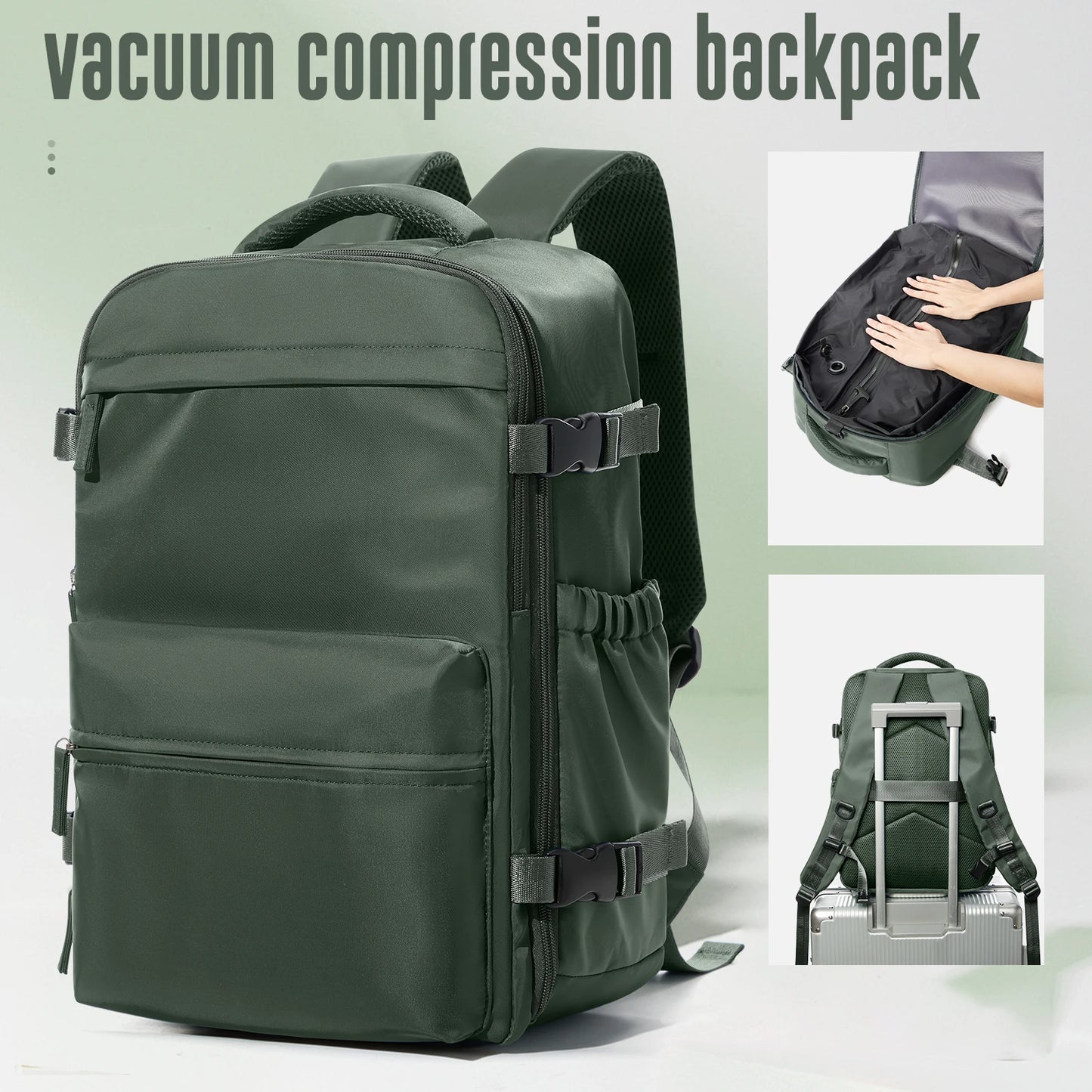 Rucsac Extensibil Vacuum – Călătorii, Business & Laptop (Unisex)