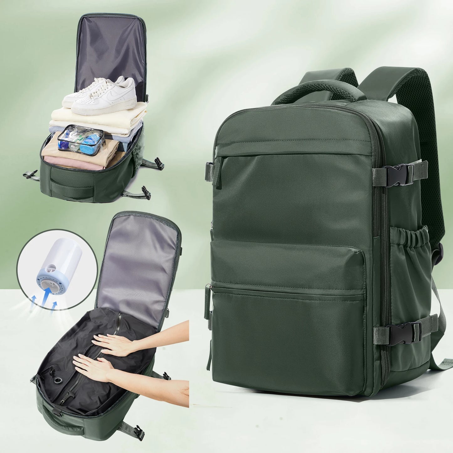 Rucsac Extensibil Vacuum – Călătorii, Business & Laptop (Unisex)