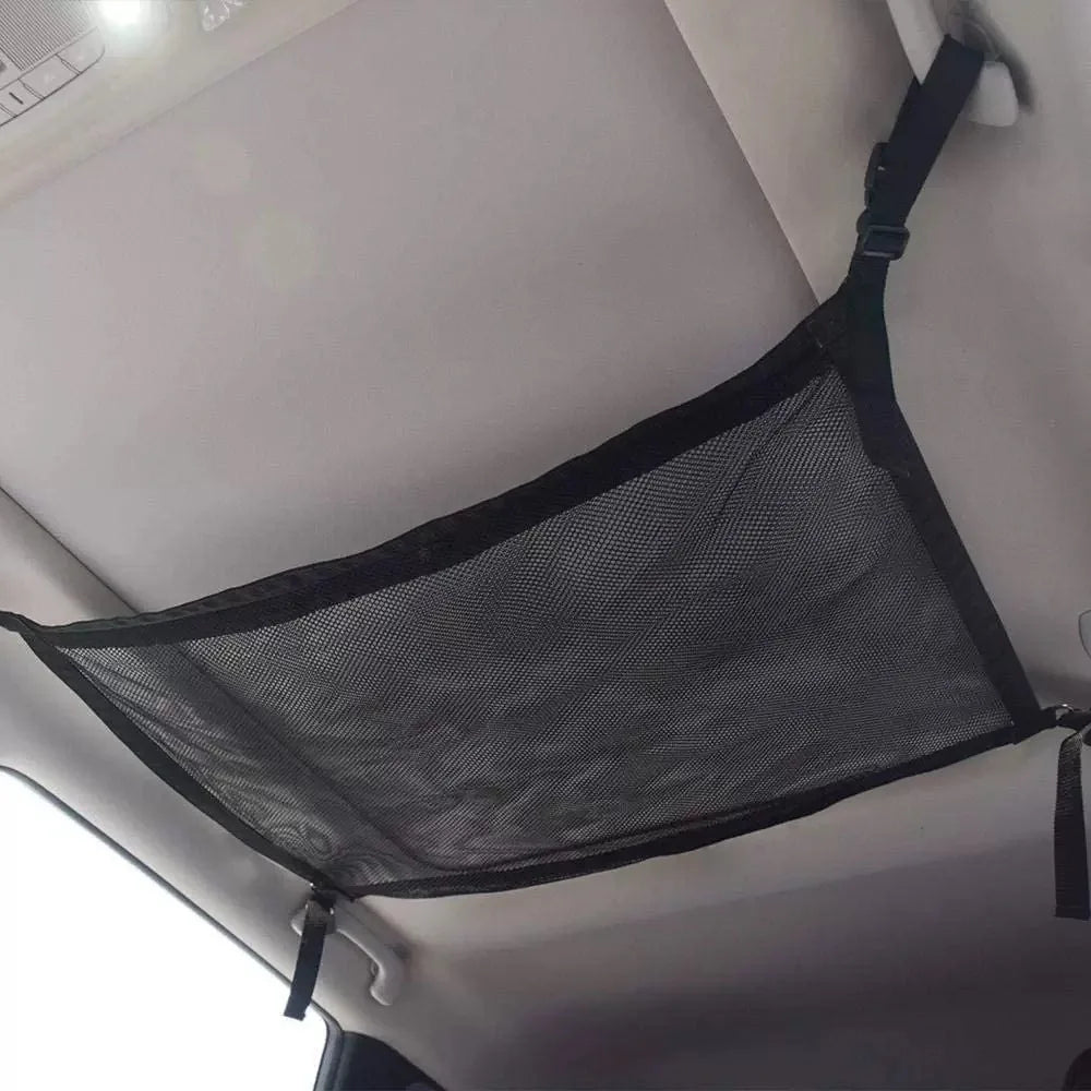 Plasă de depozitare plafon auto – cu prindere în 4 puncte, capacitate mare