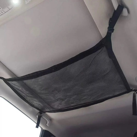 Plasă de depozitare plafon auto – cu prindere în 4 puncte, capacitate mare