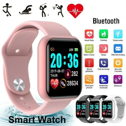 Smartwatch multifuncțional cu Bluetooth – Fitness & Muzică