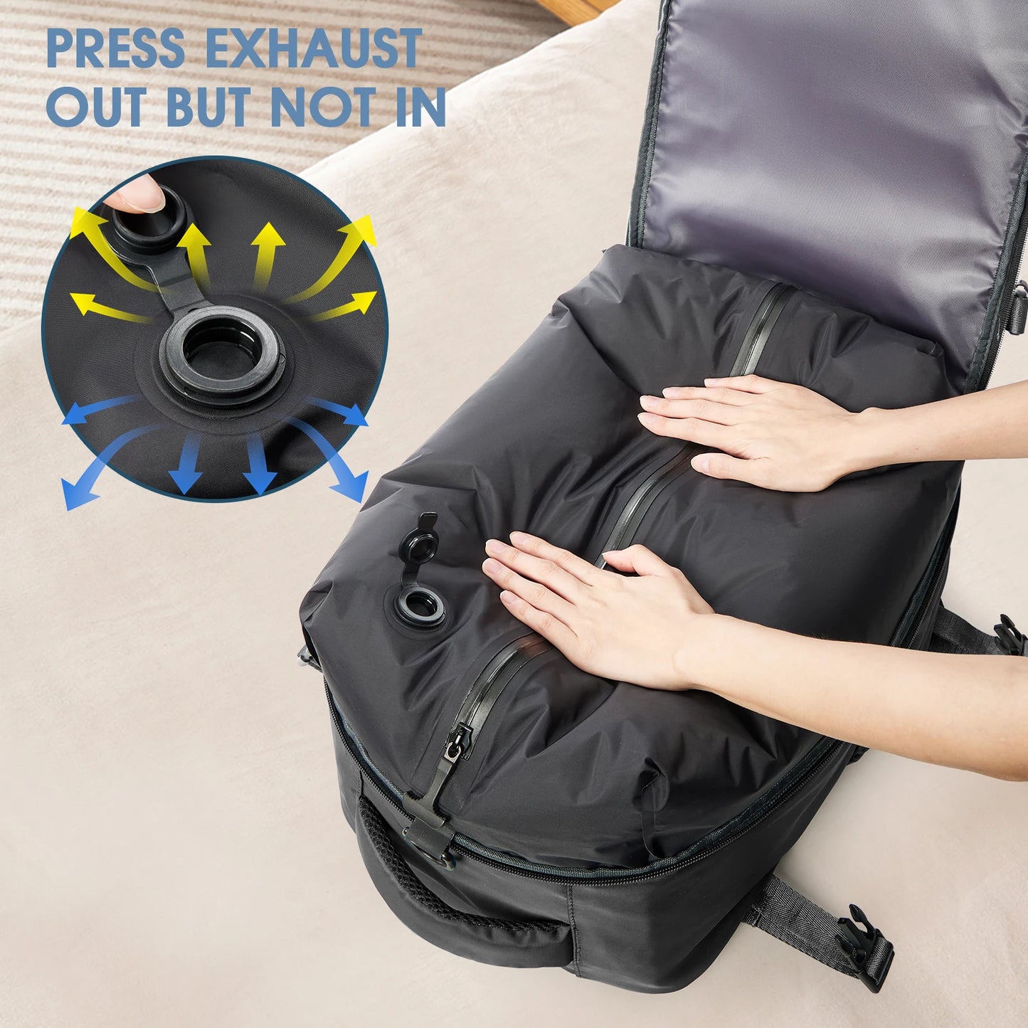 Rucsac Extensibil Vacuum – Călătorii, Business & Laptop (Unisex)