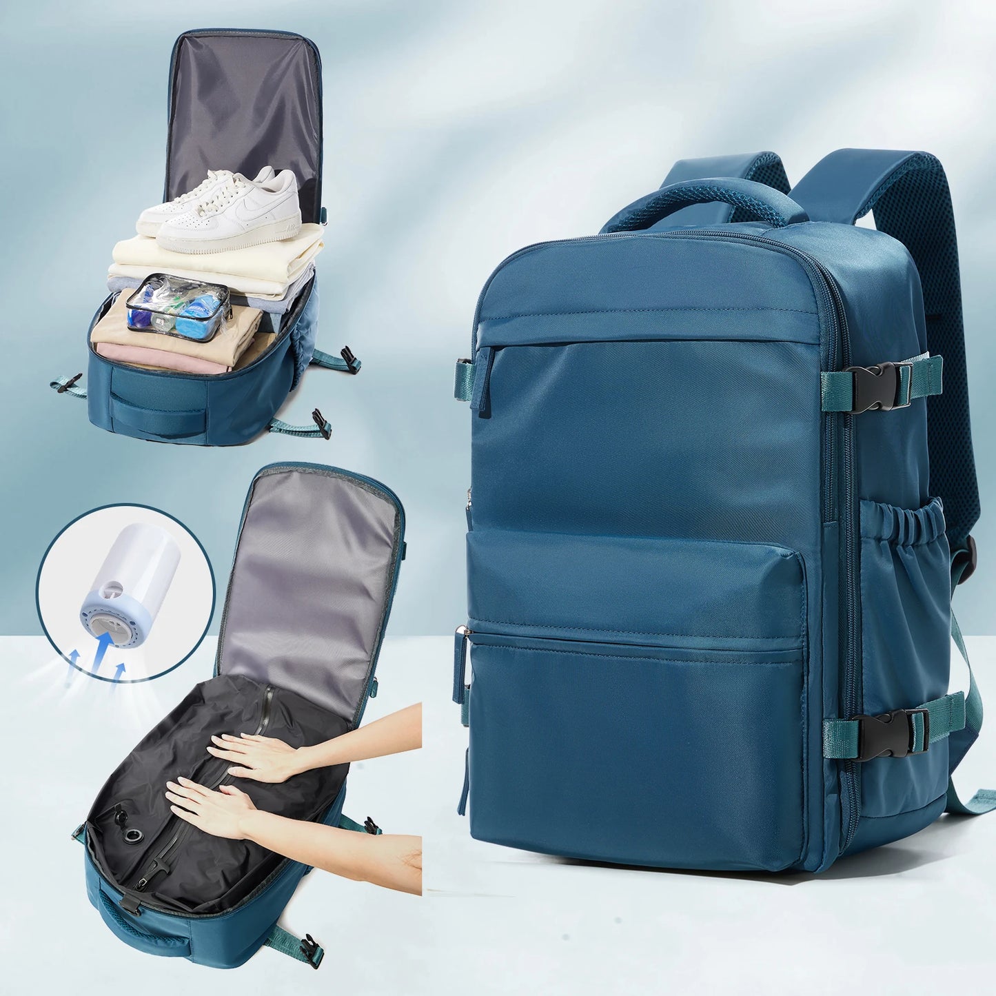 Rucsac Extensibil Vacuum – Călătorii, Business & Laptop (Unisex)